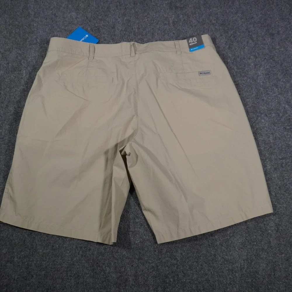 Columbia Mens‎ 40 Regular Beige Casual Chino Shorts Comfort Outdoor New
